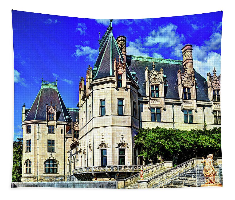 The Biltmore House Tapestry featuring the photograph Biltmore House #3 by Savannah Gibbs