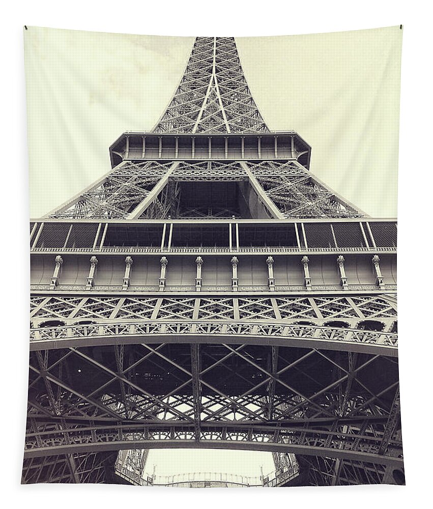 Photography Tapestry featuring the photograph Eiffel Tower by the Seine by Ivy Ho