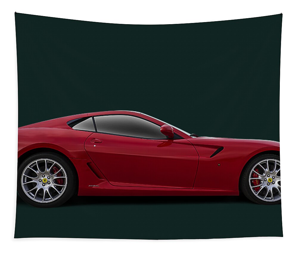 Ferrari Tapestry featuring the digital art Ferrari 599 GTB by Douglas Pittman