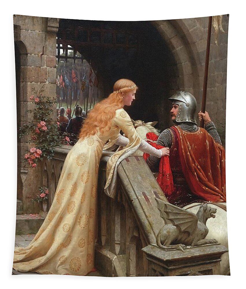 God Speed Tapestry featuring the painting God Speed by Edmund Blair Leighton