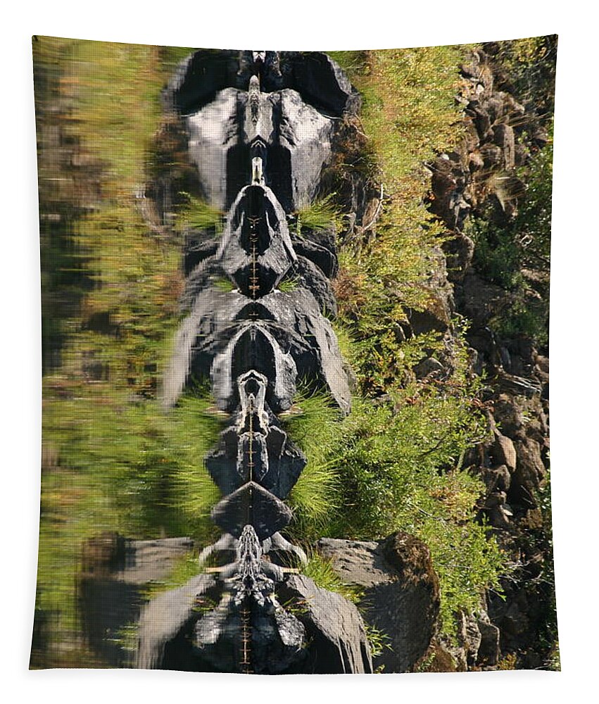 River Tapestry featuring the photograph River Guardians #2 by Marie Neder