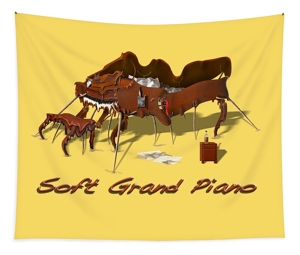 Piano T-shirt Tapestry featuring the photograph Soft Grand Piano #1 by Mike McGlothlen