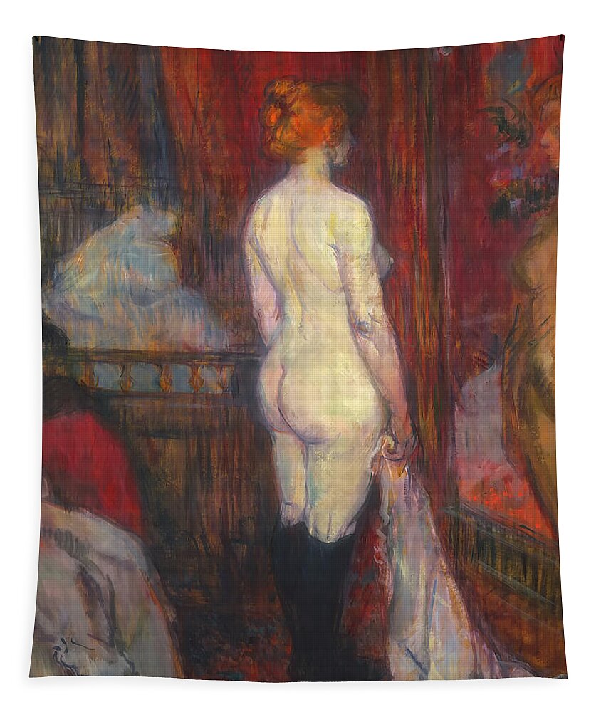 Painting Tapestry featuring the painting Woman Before A Mirror #2 by Mountain Dreams