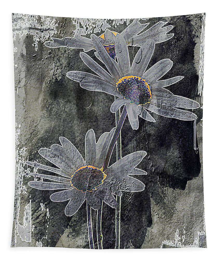 Abstract Tapestry featuring the photograph 23a Abstract Floral Digital Art by Ricardos Creations