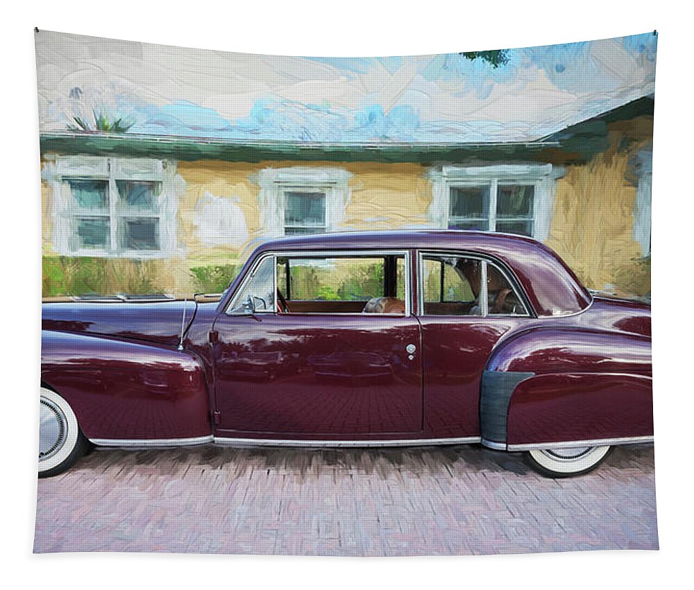 Lincoln Tapestry featuring the photograph 1947 Lincoln Continental #3 by Rich Franco