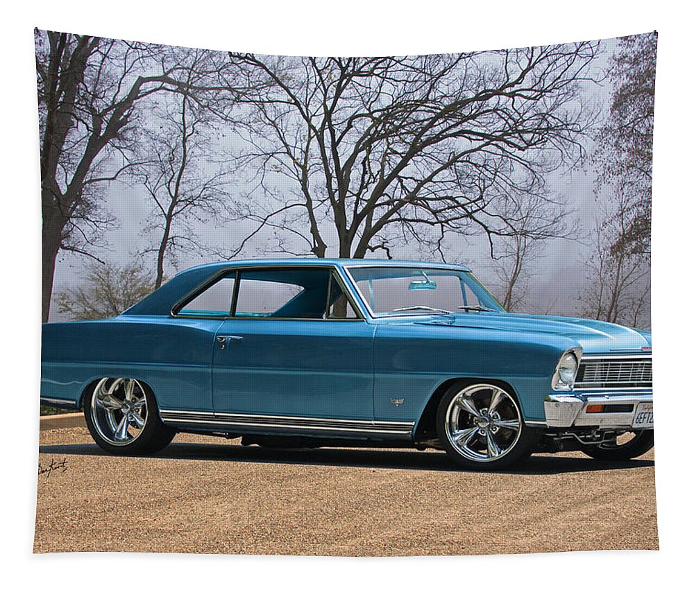 Automobile Tapestry featuring the photograph 1966 Chevrolet Nova 'Super Sport' by Dave Koontz