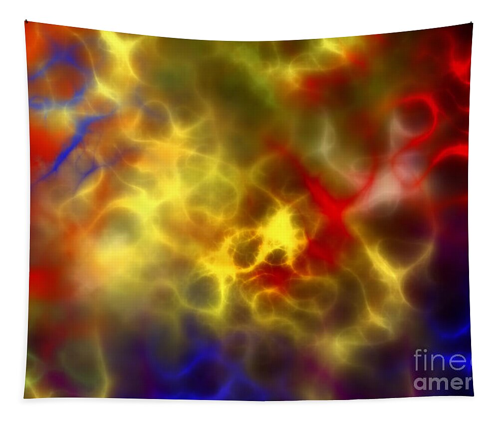 Concoction Tapestry featuring the digital art Abstract Composition #3 by Michal Boubin