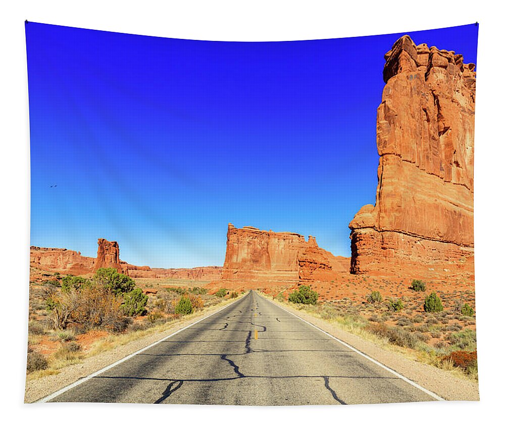 Arches National Park Tapestry featuring the photograph Arches National Park #3 by Raul Rodriguez