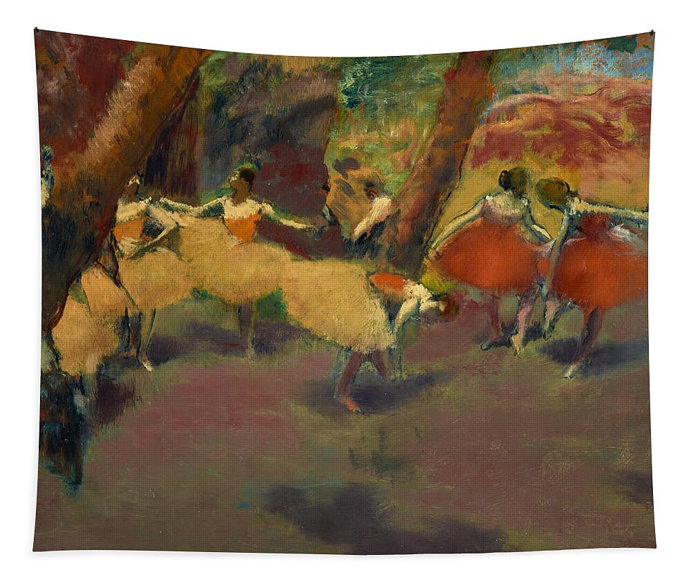 Edgar Degas Tapestry featuring the painting Before The Performance #3 by Edgar Degas