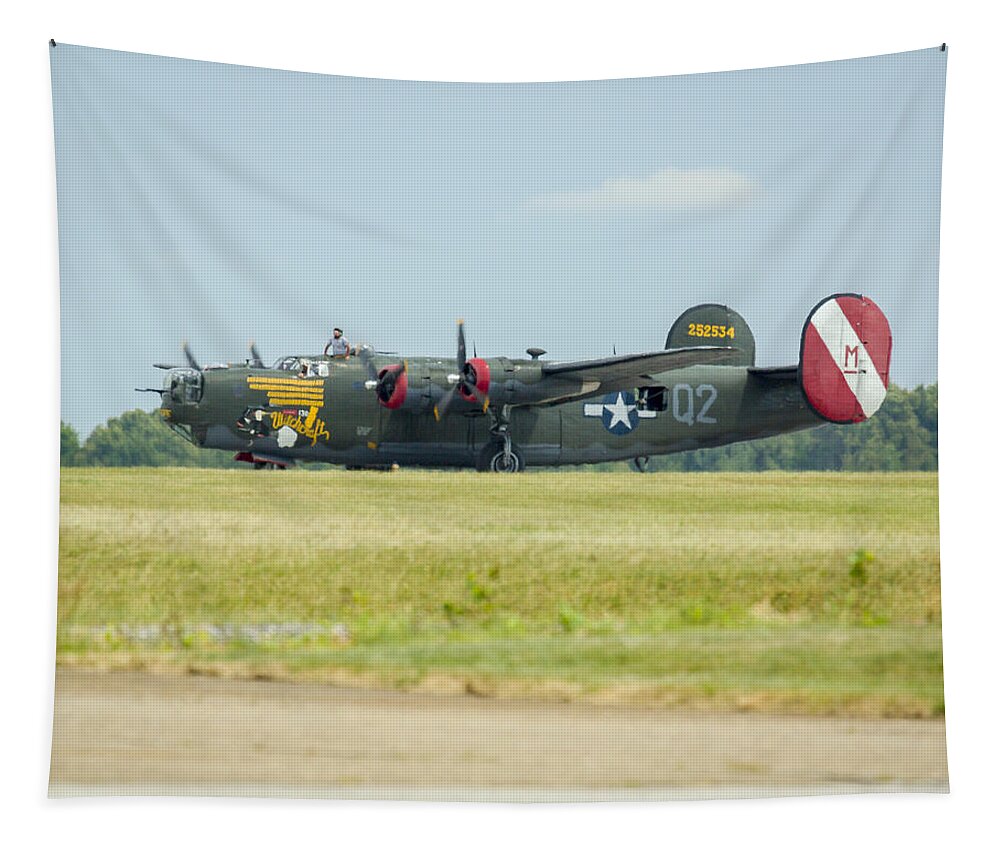 Aircraft Tapestry featuring the photograph Consolidated B-24J Liberator #3 by Jack R Perry
