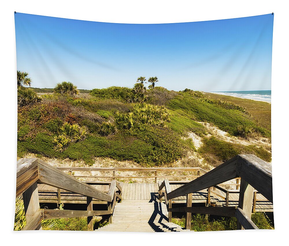 Atlantic Ocean Tapestry featuring the photograph Ponte Vedra Beach by Raul Rodriguez