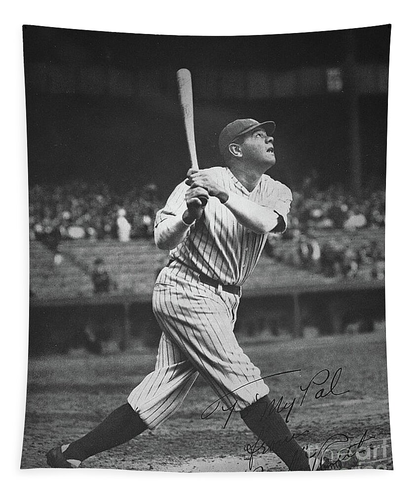 #faatoppicks Tapestry featuring the photograph Babe Ruth by American School