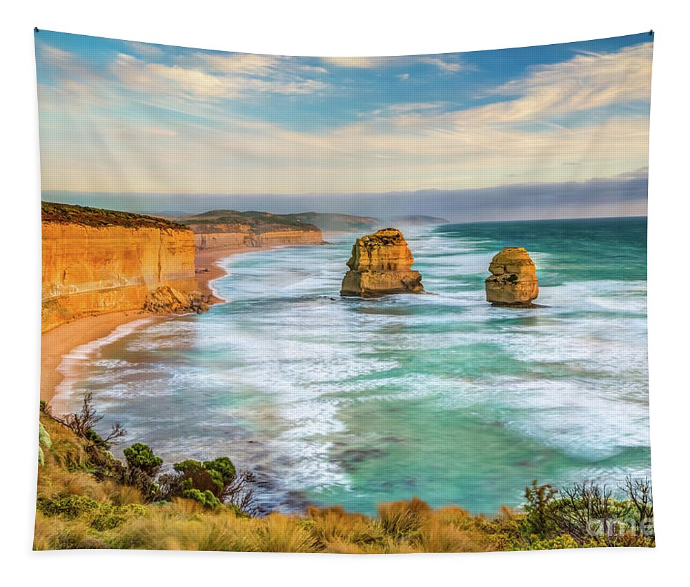 Australia Tapestry featuring the photograph Twelve Apostles #4 by Benny Marty