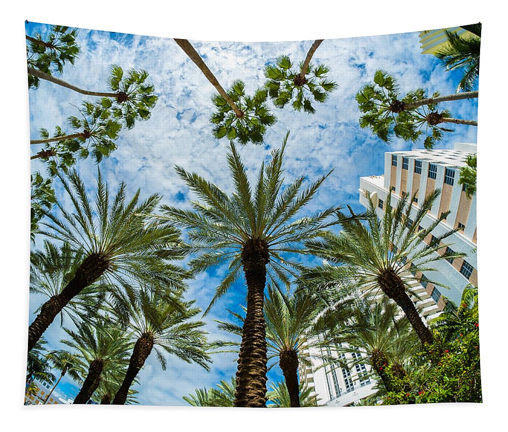 Architecture Tapestry featuring the photograph Miami Beach by Raul Rodriguez
