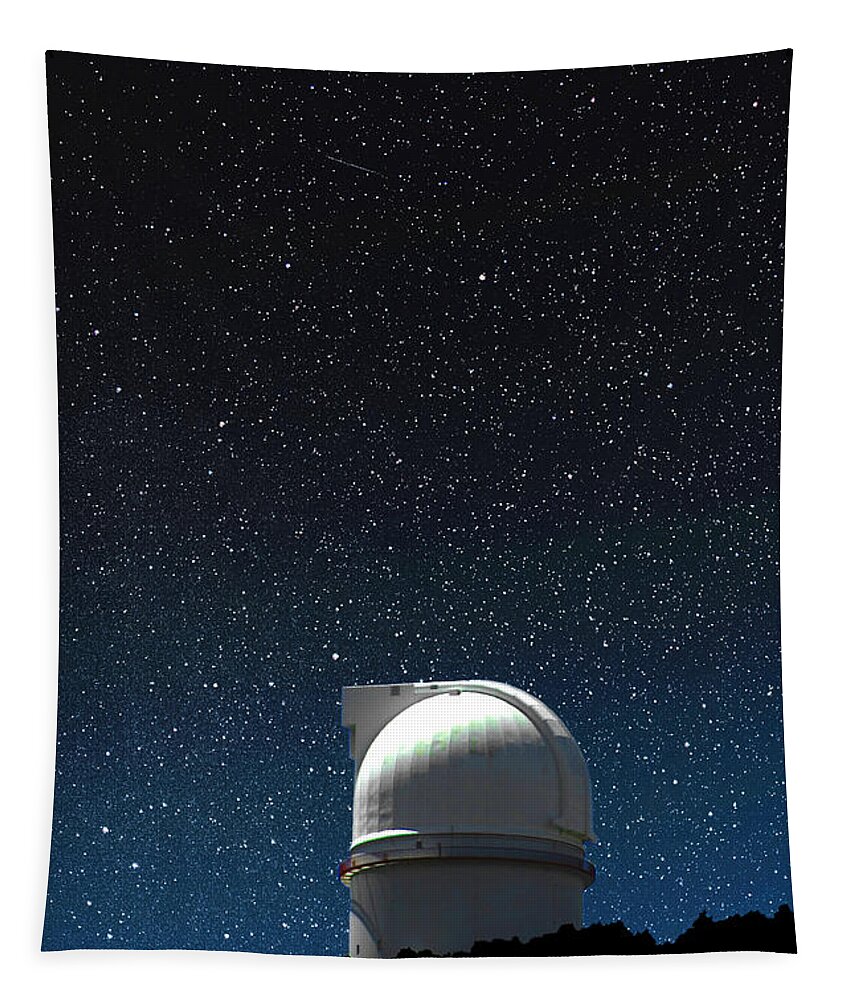 Telescope Tapestry featuring the photograph Harlan J. Smith Telescope #5 by Larry Landolfi