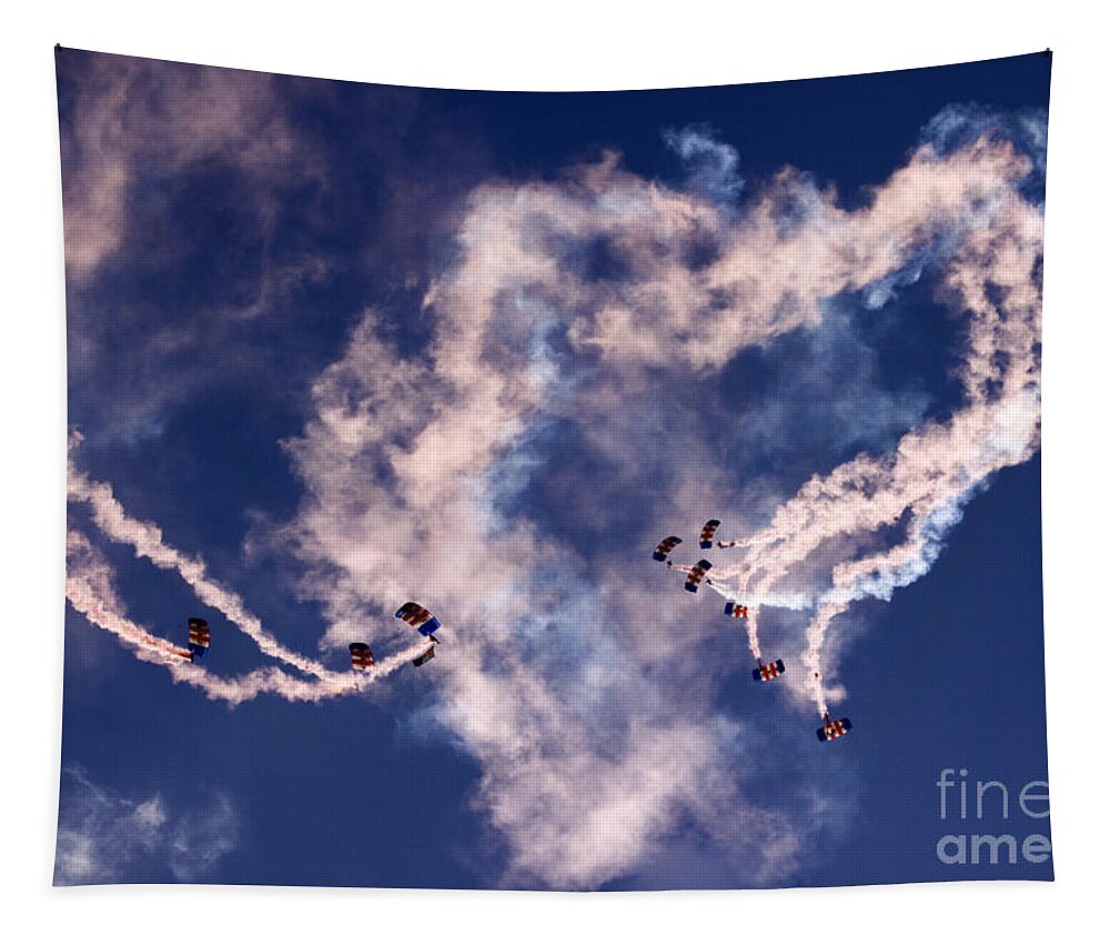 Raf Falcons Tapestry featuring the photograph RAF Falcons #7 by Ang El