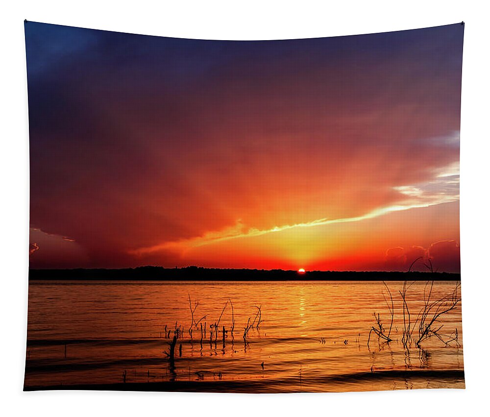 Horizontal Tapestry featuring the photograph Sunset #7 by Doug Long