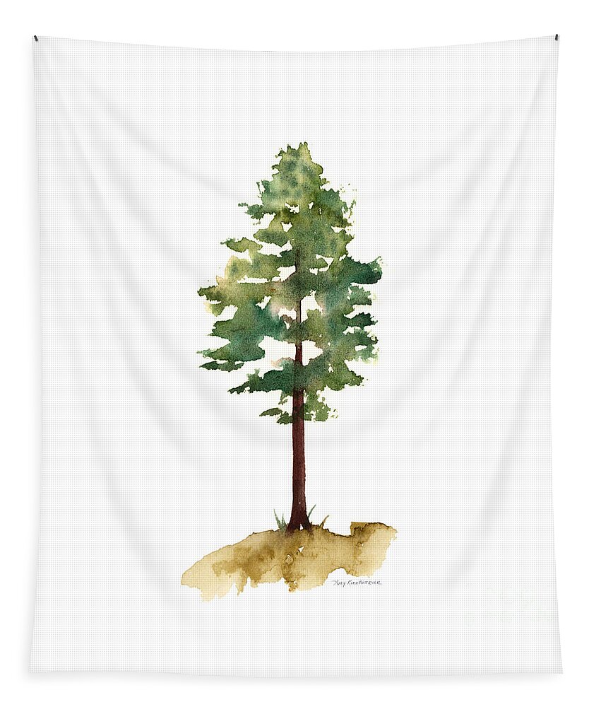 Watercolor Tree Tapestry featuring the painting #8 Tree #8 by Amy Kirkpatrick