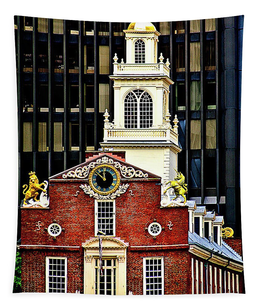 Boston Tapestry featuring the photograph 8643a by Burney Lieberman