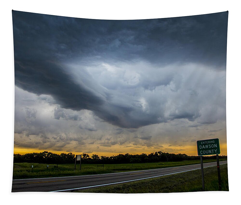 Nebraskasc Tapestry featuring the photograph 9th Storm Chase 2015 020 by NebraskaSC