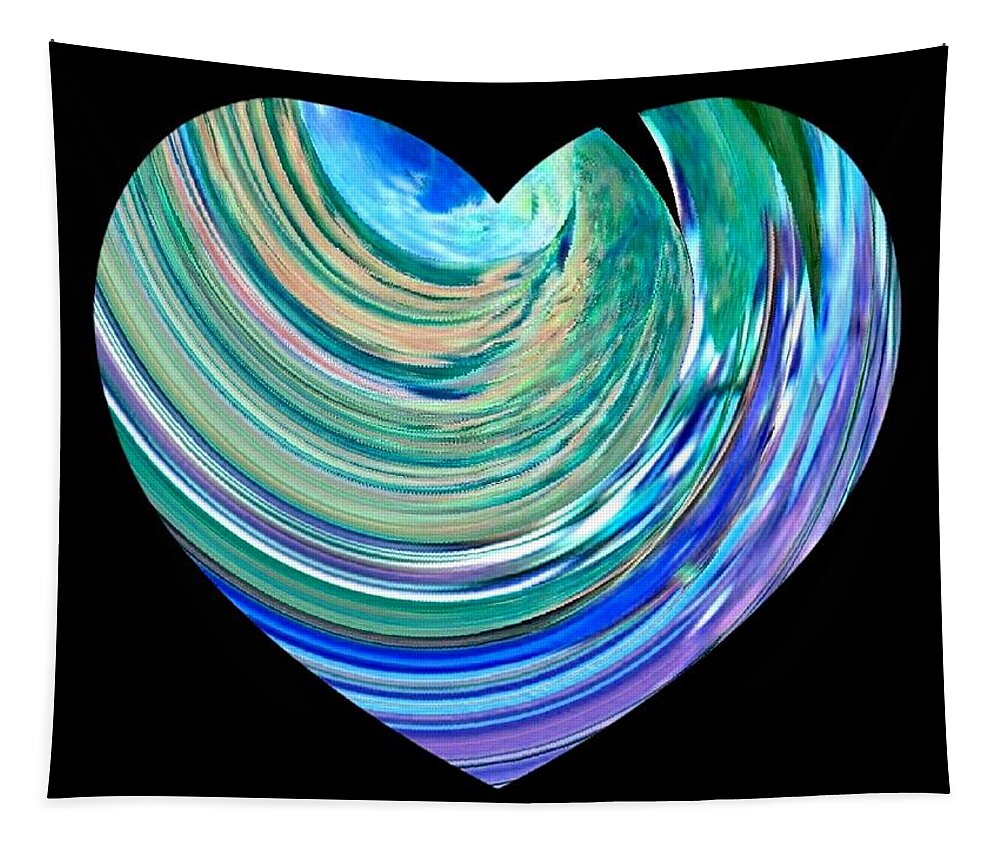 Broken Heart Tapestry featuring the digital art A Broken Heart by Will Borden
