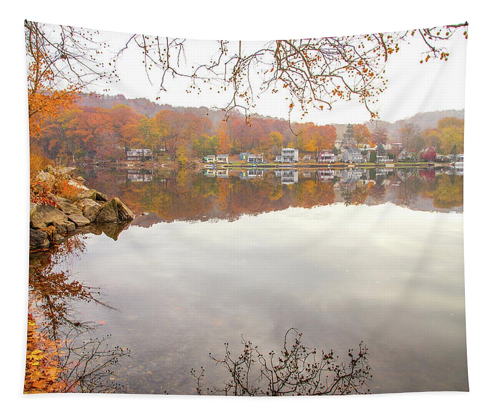 Picturesque Autumn Tapestry featuring the photograph A Day In Autumn by Karol Livote
