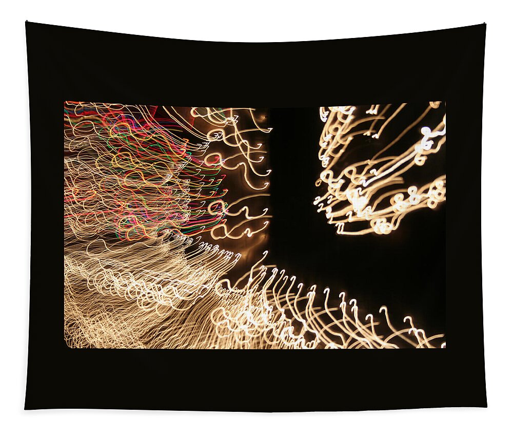 Abstract Tapestry featuring the photograph A Light Abstraction by Ric Bascobert