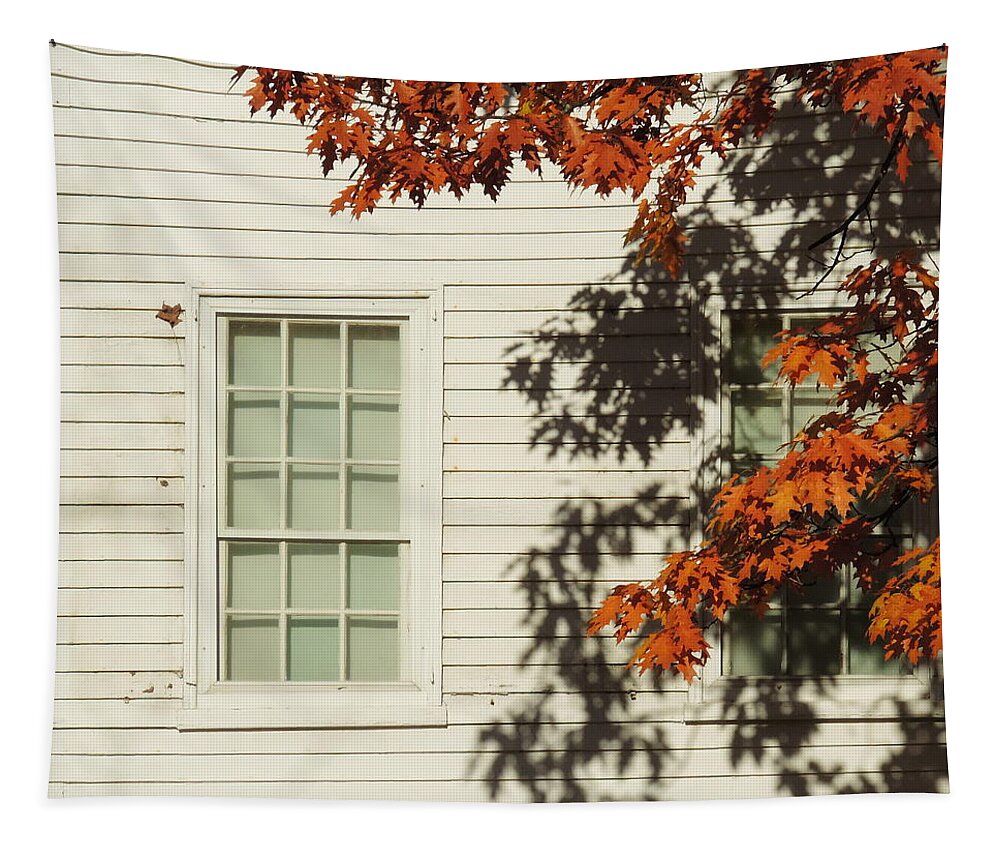 A New England Composition Tapestry featuring the photograph A New England Composition by Bill Tomsa