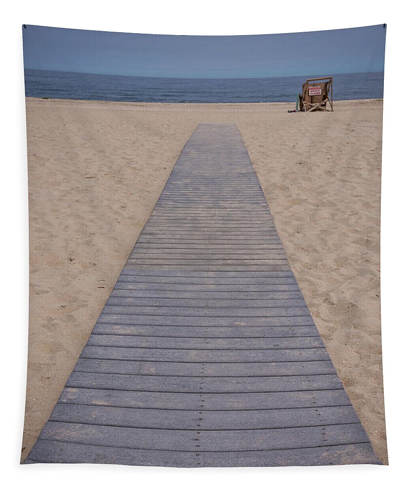 Terry D Photography Tapestry featuring the photograph A Path To The Sea Point Pleasant Beach NJ by Terry DeLuco