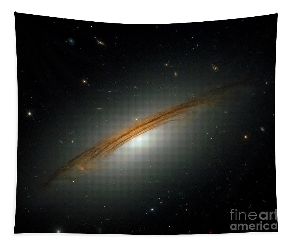 Galaxy Tapestry featuring the photograph Fastest spinning galaxy by Nicholas Burningham