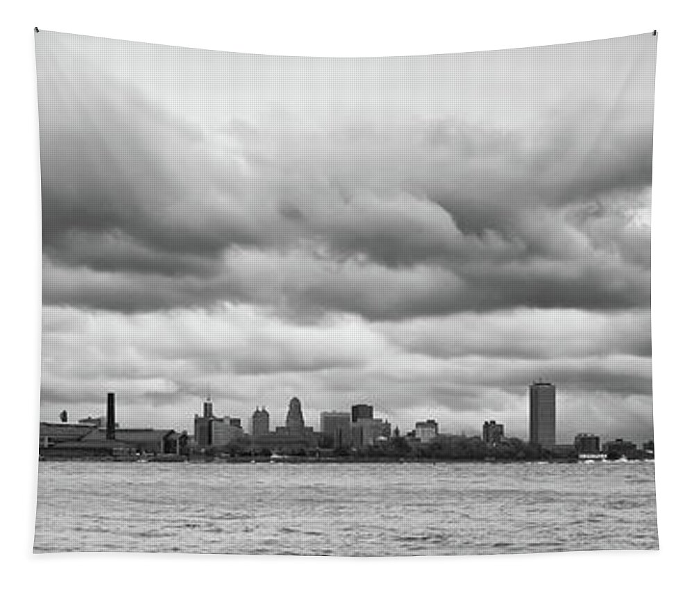 Buffalo Ny Tapestry featuring the photograph A Rotten Day in Buffalo 9230 by Guy Whiteley