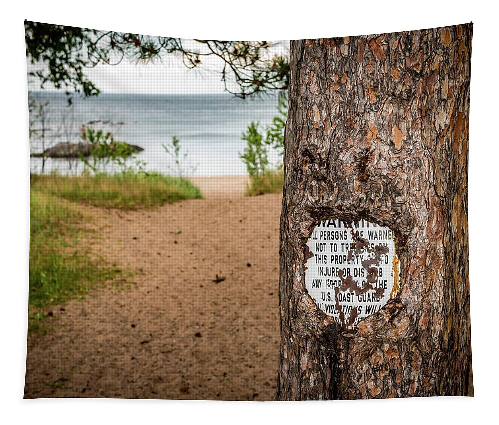 Humor Tapestry featuring the photograph A Sign of Growth by Paul LeSage