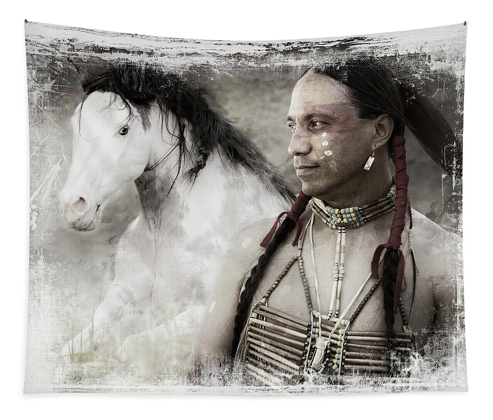 A Special Bond Southwest Print Tapestry featuring the photograph A Special Bond by Jerry Cowart