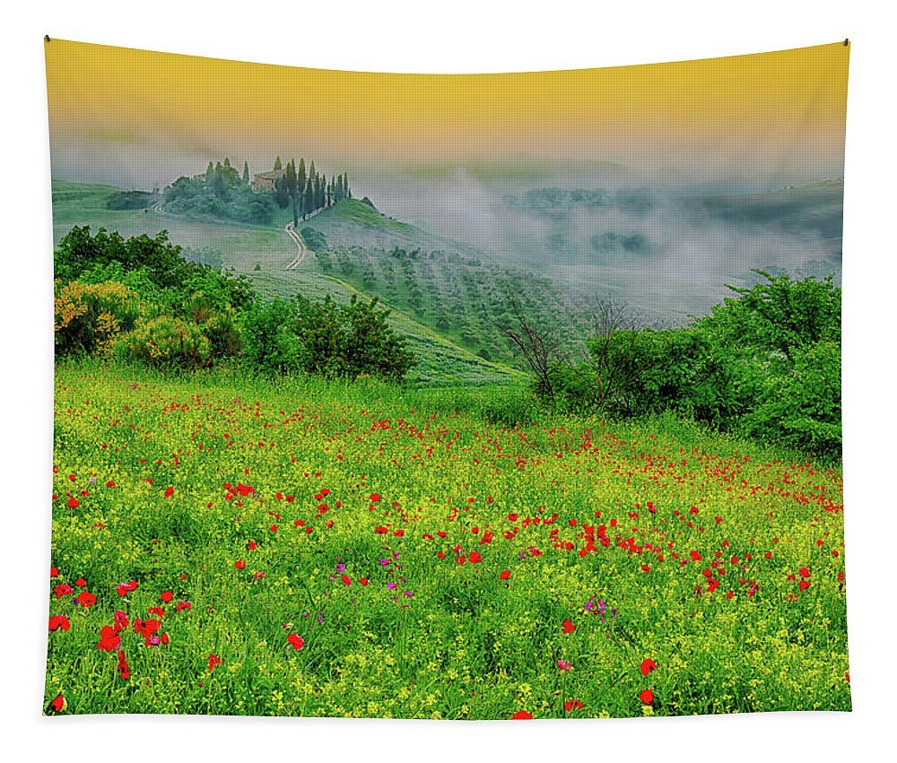 Tuscany Tapestry featuring the photograph A Tuscan Dream by Midori Chan