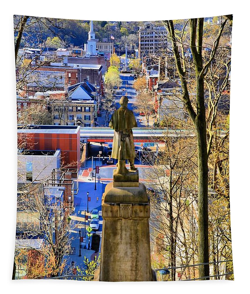 Easton Tapestry featuring the photograph A View from College Hill by DJ Florek