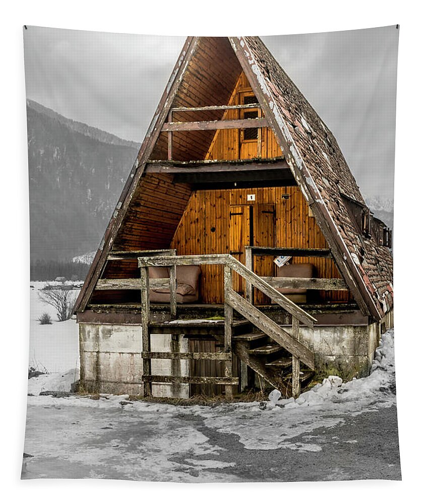 Italy Tapestry featuring the photograph Abandoned home by Wolfgang Stocker