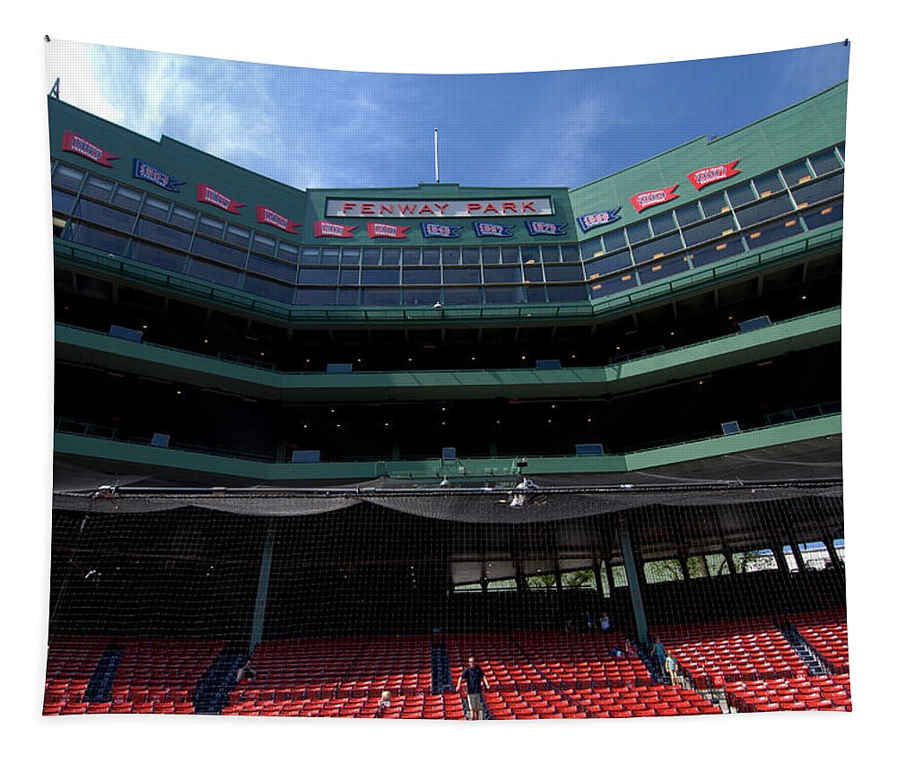 Red Sox Tapestry featuring the photograph Above it All by Paul Mangold