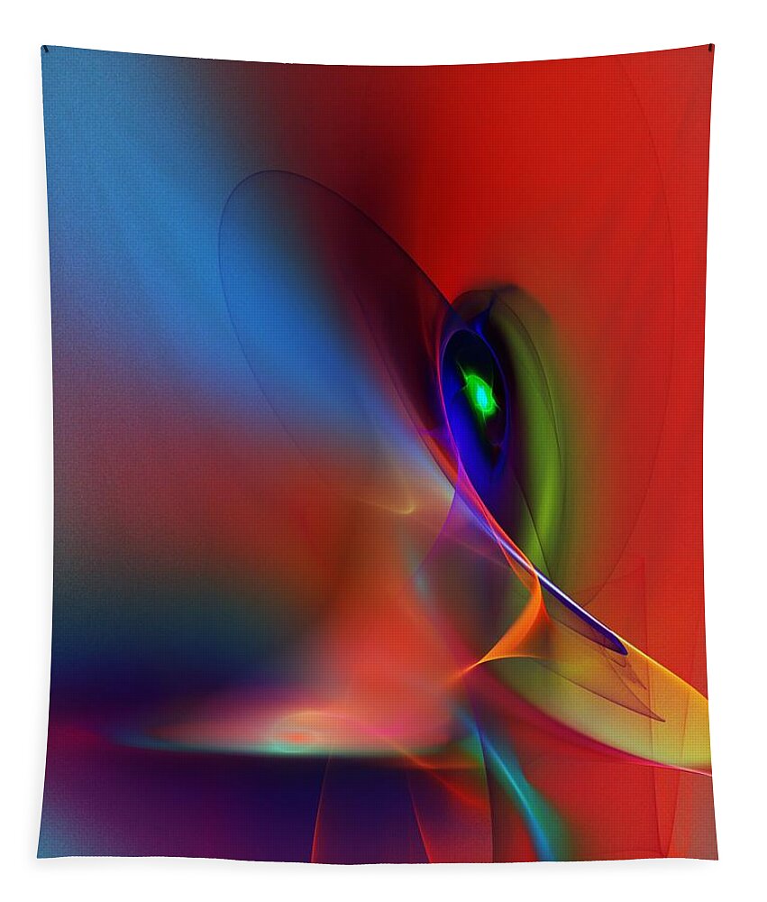 Fine Art Tapestry featuring the digital art Abstract 042612A by David Lane