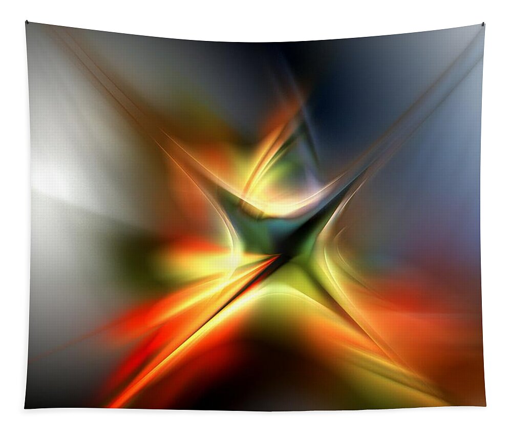 Digital Painting Tapestry featuring the digital art Abstract 060310A by David Lane