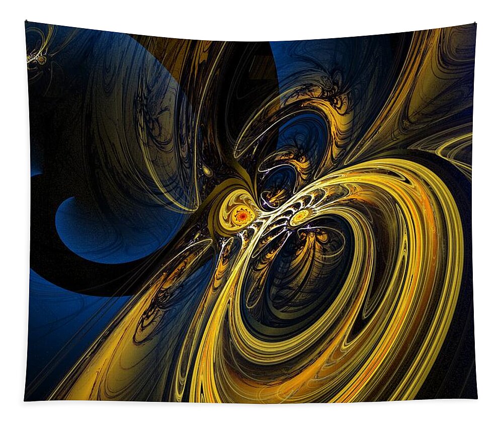 Abstract Tapestry featuring the digital art Abstract 060910 by David Lane