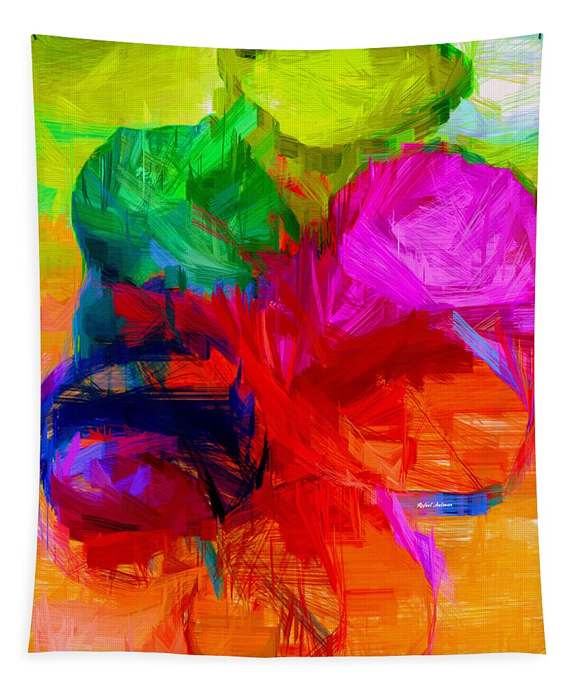  Tapestry featuring the digital art Abstract 23 by Rafael Salazar