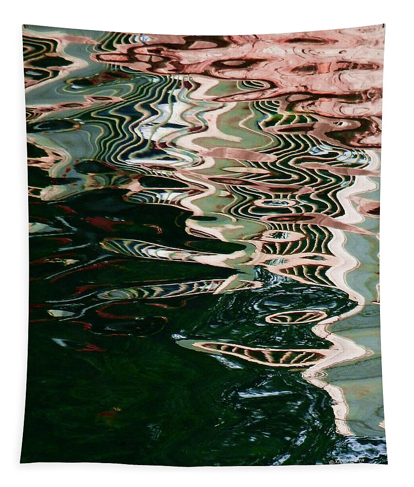 An Abstract Tapestry featuring the photograph Abstract 3 by Xueling Zou