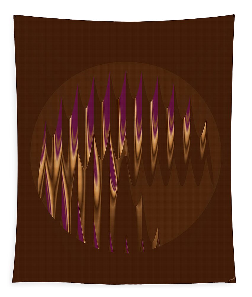 Chocolate Tapestry featuring the digital art Abstract 418 by Judi Suni Hall