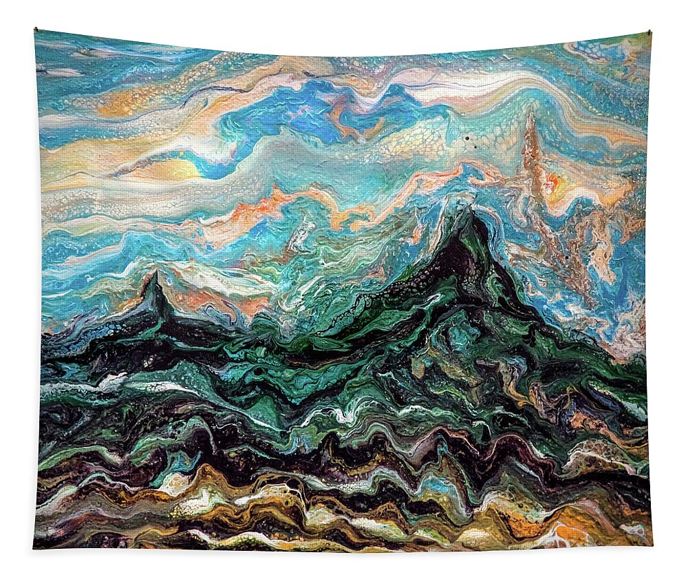 Contemporary Tapestry featuring the photograph Abstract Landscape by Lilia S
