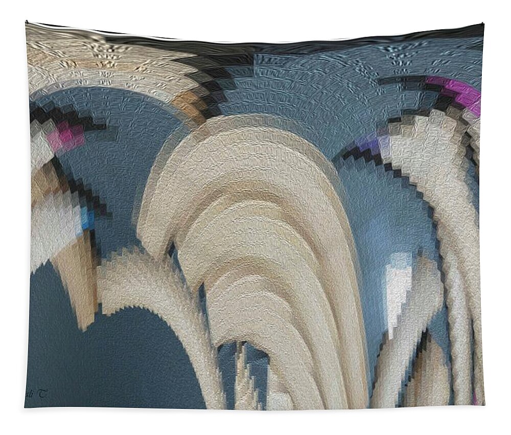 Abstract Pencils Tapestry featuring the photograph Abstract pencils by Sonali Gangane