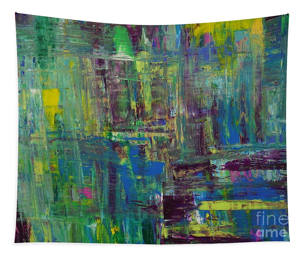 Abstract Tapestry featuring the painting Abstract_untitled by Jimmy Clark