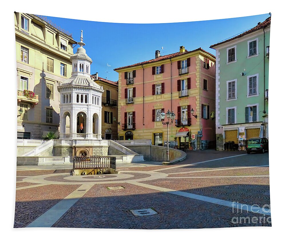 Acqui Terme Tapestry featuring the photograph Acqui Terme...Italy by Jennie Breeze
