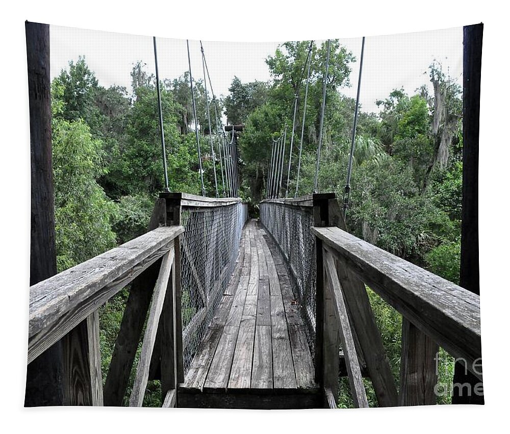 Bridge Tapestry featuring the photograph Across The Great Divide by John Black