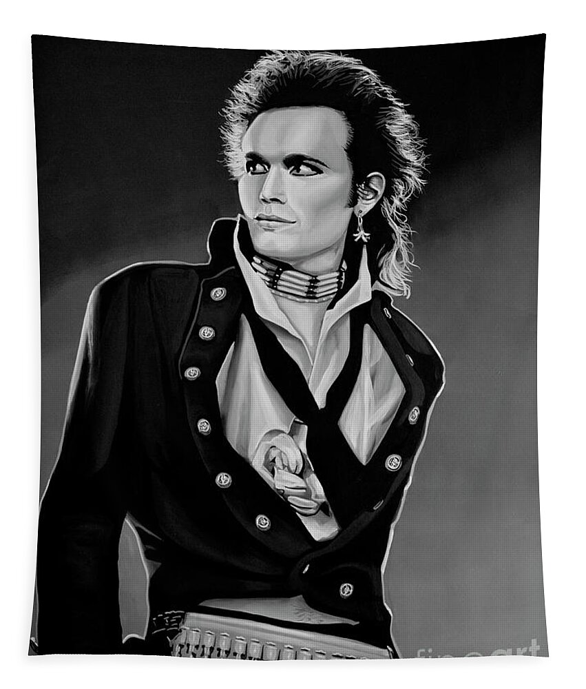 Adam Ant Tapestry featuring the painting Adam Ant Painting by Paul Meijering
