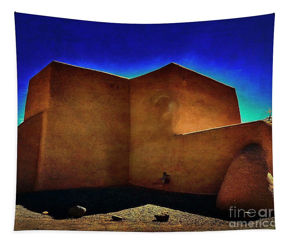 Rdt Tapestry featuring the photograph Adobe church II by Charles Muhle